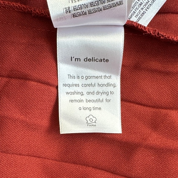 NWOT FARM Rio Terracotta Pleated Midi Skirt - Picture 11 of 12